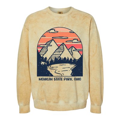 Mohican State Park Ohio Outdoors Camping Hiking Colorblast Crewneck Sweatshirt