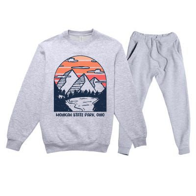 Mohican State Park Ohio Outdoors Camping Hiking Premium Crewneck Sweatsuit Set