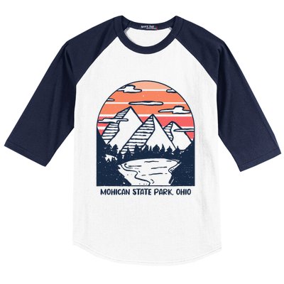 Mohican State Park Ohio Outdoors Camping Hiking Baseball Sleeve Shirt