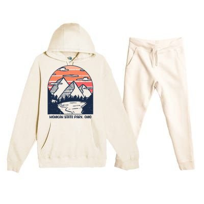 Mohican State Park Ohio Outdoors Camping Hiking Premium Hooded Sweatsuit Set