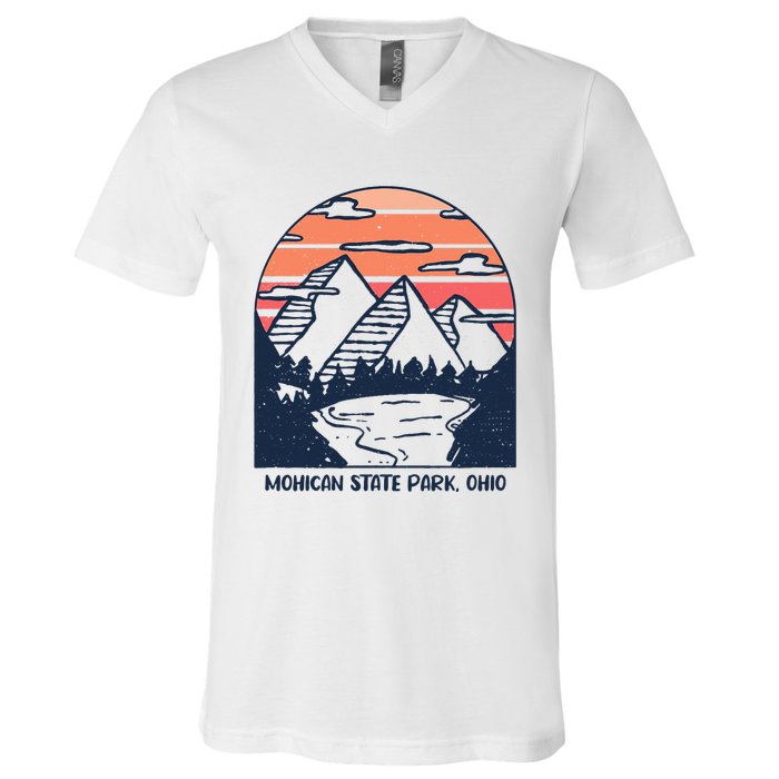 Mohican State Park Ohio Outdoors Camping Hiking V-Neck T-Shirt