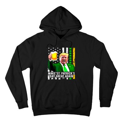 Make St Patricks Day Great Again Funny Trump Hoodie