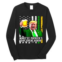 Make St Patricks Day Great Again Funny Trump Long Sleeve Shirt