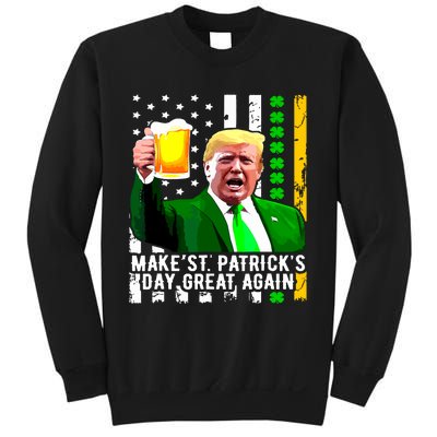 Make St Patricks Day Great Again Funny Trump Sweatshirt