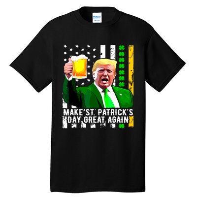 Make St Patricks Day Great Again Funny Trump Tall T-Shirt