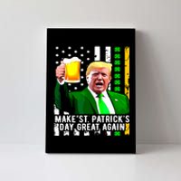 Make St Patricks Day Great Again Funny Trump Canvas