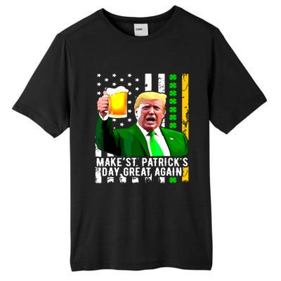 Make St Patricks Day Great Again Funny Trump Tall Fusion ChromaSoft Performance T-Shirt