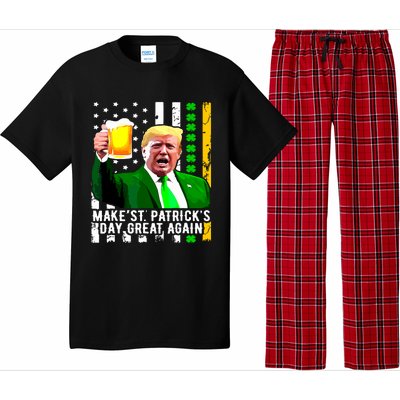 Make St Patricks Day Great Again Funny Trump Pajama Set