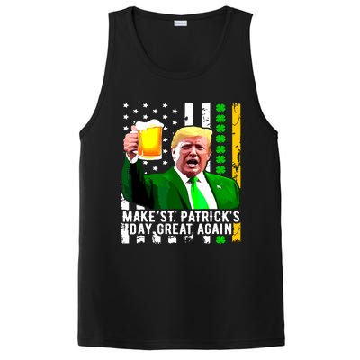 Make St Patricks Day Great Again Funny Trump PosiCharge Competitor Tank