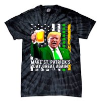 Make St Patricks Day Great Again Funny Trump Tie-Dye T-Shirt