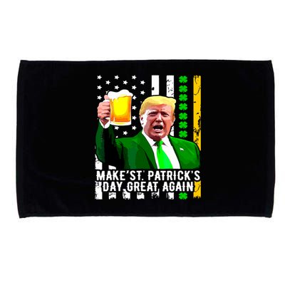 Make St Patricks Day Great Again Funny Trump Microfiber Hand Towel