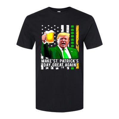 Make St Patricks Day Great Again Funny Trump Softstyle CVC T-Shirt