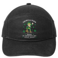 Make St Patricks Day Great Again Trump Leprechaun 7-Panel Snapback Hat