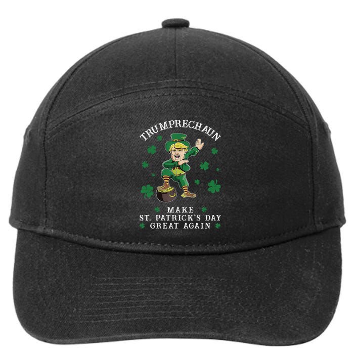 Make St Patricks Day Great Again Trump Leprechaun 7-Panel Snapback Hat