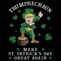 Make St Patricks Day Great Again Trump Leprechaun 7-Panel Snapback Hat