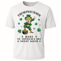 Make St Patricks Day Great Again Trump Leprechaun Cooling Performance Crew T-Shirt