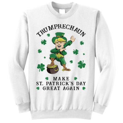 Make St Patricks Day Great Again Trump Leprechaun Sweatshirt