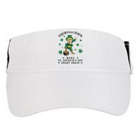 Make St Patricks Day Great Again Trump Leprechaun Adult Drive Performance Visor