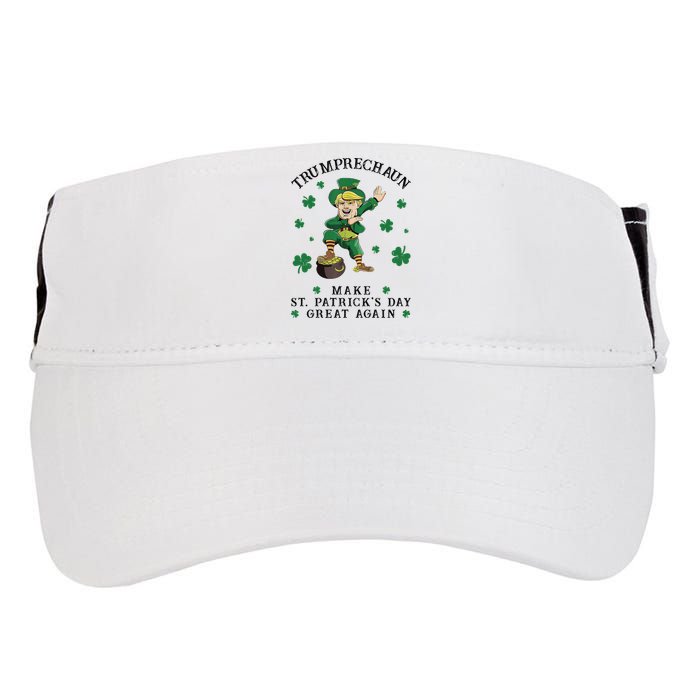 Make St Patricks Day Great Again Trump Leprechaun Adult Drive Performance Visor