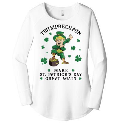 Make St Patricks Day Great Again Trump Leprechaun Women's Perfect Tri Tunic Long Sleeve Shirt