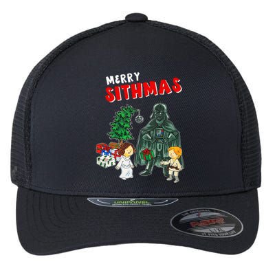 Merry Sithmas Princess Leia Luke Christmas Flexfit Unipanel Trucker Cap