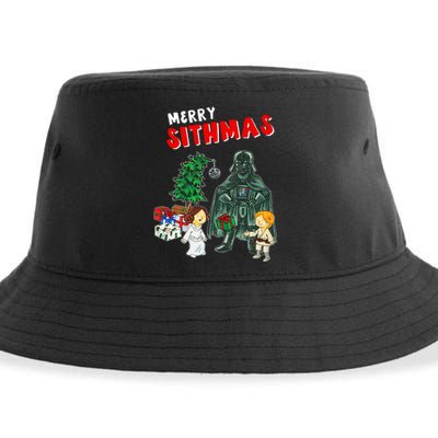 Merry Sithmas Princess Leia Luke Christmas Sustainable Bucket Hat