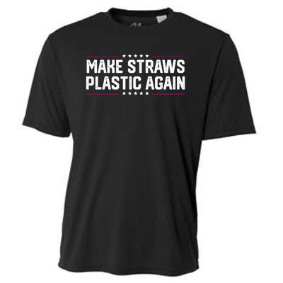 Make Straws Plastic Again Cooling Performance Crew T-Shirt