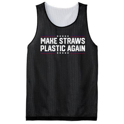 Make Straws Plastic Again Mesh Reversible Basketball Jersey Tank