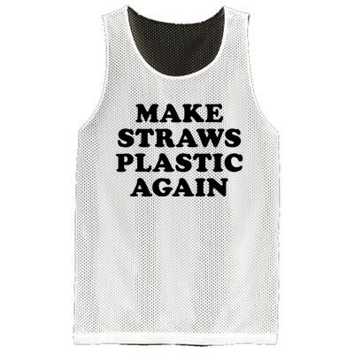 Make Straws Plastic Again Mesh Reversible Basketball Jersey Tank