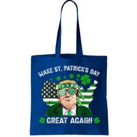 Make St Patrick's Day Great Again Trump Us Flag Irish Clover Gift Tote Bag