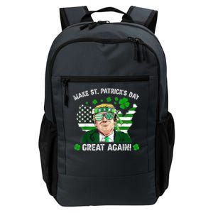 Make St Patrick's Day Great Again Trump Us Flag Irish Clover Gift Daily Commute Backpack