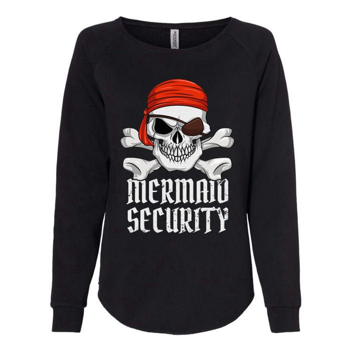 Mermaid Security Pirate Halloween Skull Pirate Eyepatch Womens California Wash Sweatshirt