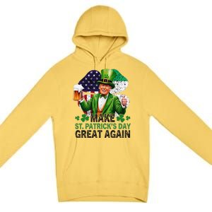 Make St Patricks Day Great Again Funny Trump Premium Pullover Hoodie