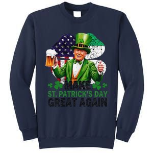 Make St Patricks Day Great Again Funny Trump Sweatshirt