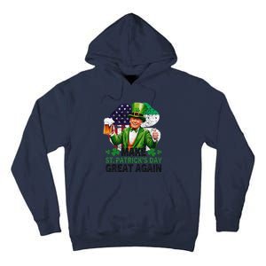 Make St Patricks Day Great Again Funny Trump Tall Hoodie