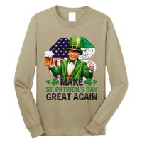 Make St Patricks Day Great Again Funny Trump Long Sleeve Shirt