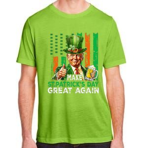 Make St Patricks Day Great Again Funny Trump Adult ChromaSoft Performance T-Shirt