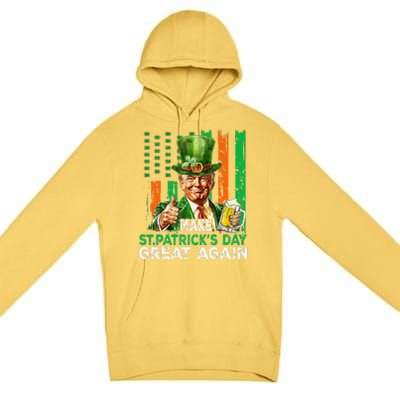 Make St Patricks Day Great Again Funny Trump Premium Pullover Hoodie