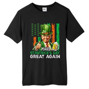 Make St Patricks Day Great Again Funny Trump Tall Fusion ChromaSoft Performance T-Shirt