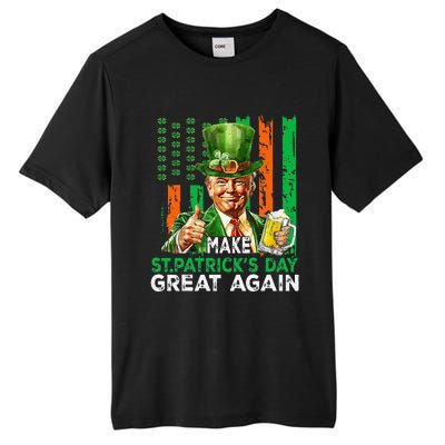 Make St Patricks Day Great Again Funny Trump Tall Fusion ChromaSoft Performance T-Shirt