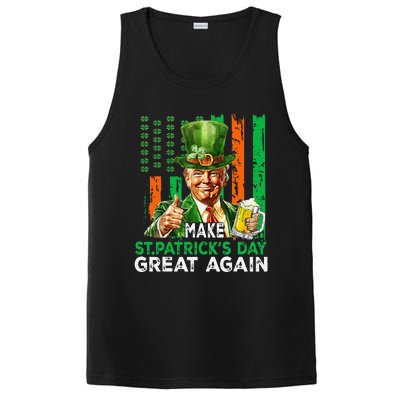 Make St Patricks Day Great Again Funny Trump PosiCharge Competitor Tank