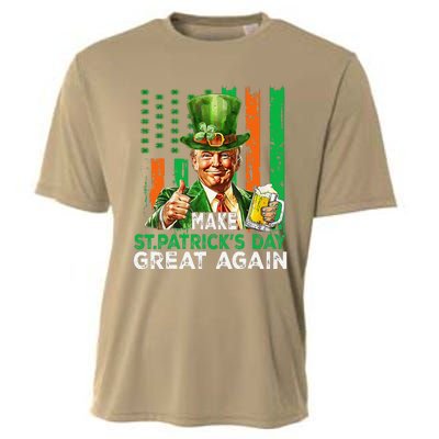 Make St Patricks Day Great Again Funny Trump Cooling Performance Crew T-Shirt