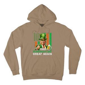 Make St Patricks Day Great Again Funny Trump Hoodie