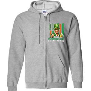 Make St Patricks Day Great Again Funny Trump Full Zip Hoodie