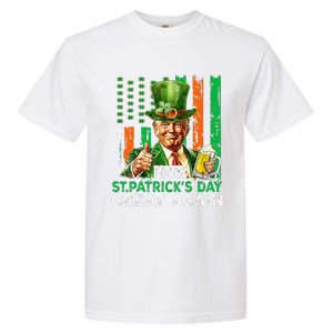 Make St Patricks Day Great Again Funny Trump Garment-Dyed Heavyweight T-Shirt