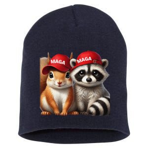 Maga Star Peanut The Squirrel & Fred The Raccoon Short Acrylic Beanie