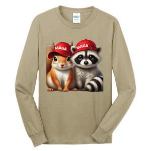 Maga Star Peanut The Squirrel & Fred The Raccoon Tall Long Sleeve T-Shirt