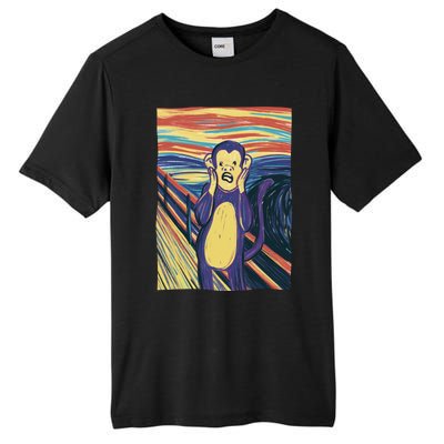 Monkey Screaming Painting Parody Tall Fusion ChromaSoft Performance T-Shirt