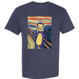 Monkey Screaming Painting Parody Garment-Dyed Heavyweight T-Shirt