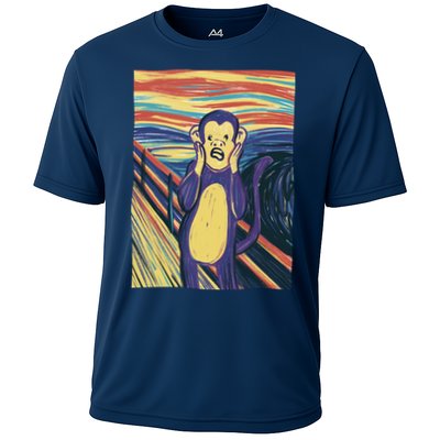 Monkey Screaming Painting Parody Performance Shirt